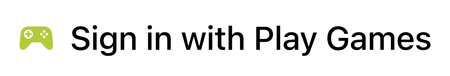 Sign in with Google Play Games